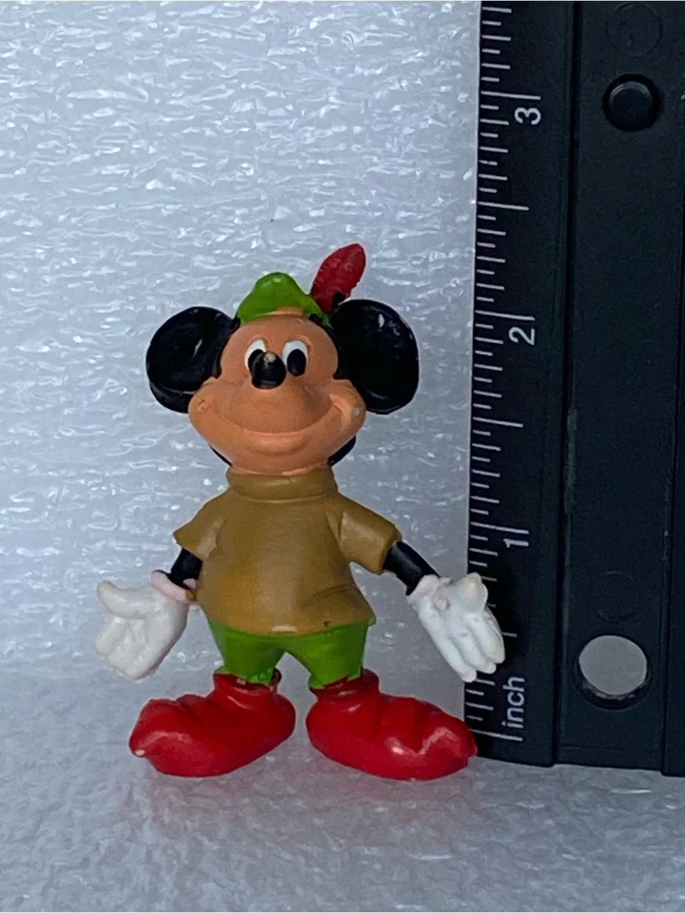 Vintage Walt Disney Productions Mickey Mouse Brave Little Tailor PVC Figure